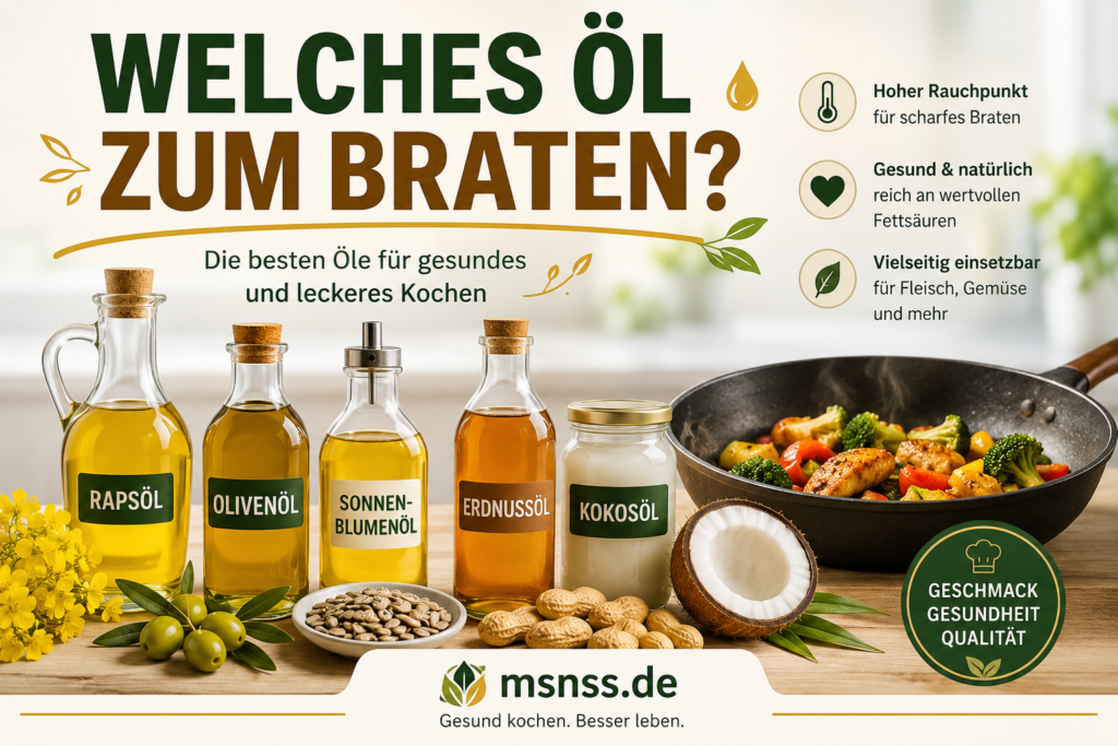 Welches Öl zum Braten: Der große Ratgeber für gesundes und leckeres Kochen welches öl zum braten