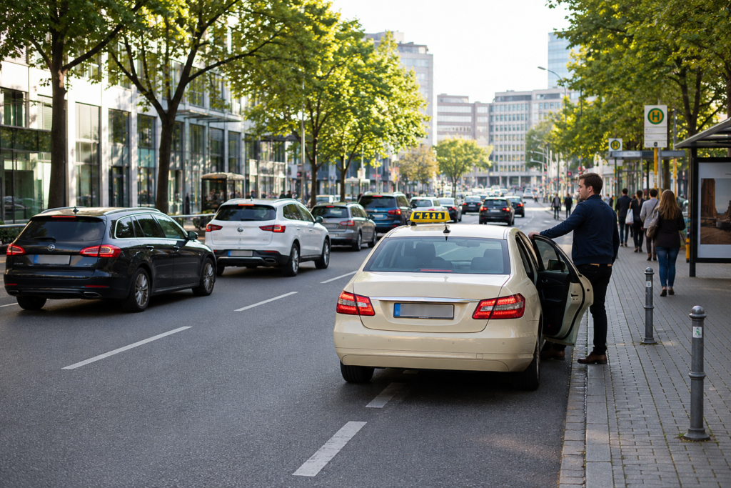 welche fahrzeuge dürfen auf fahrbahnen in zweiter reihe halten